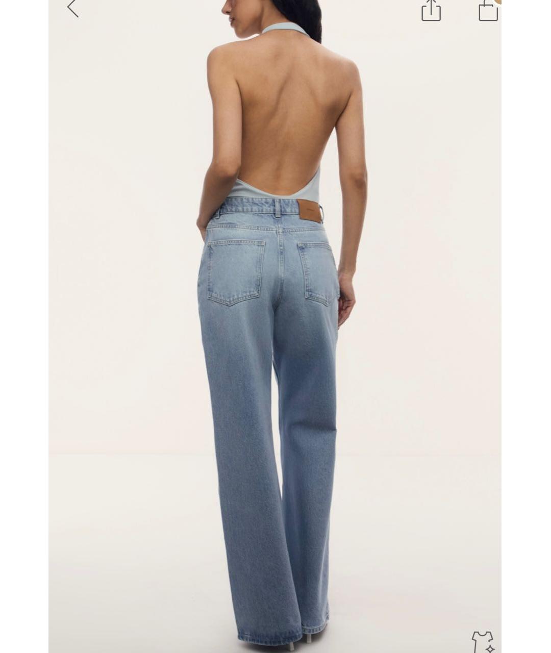 12 STOREEZ Голубые джинсы клеш, фото 2