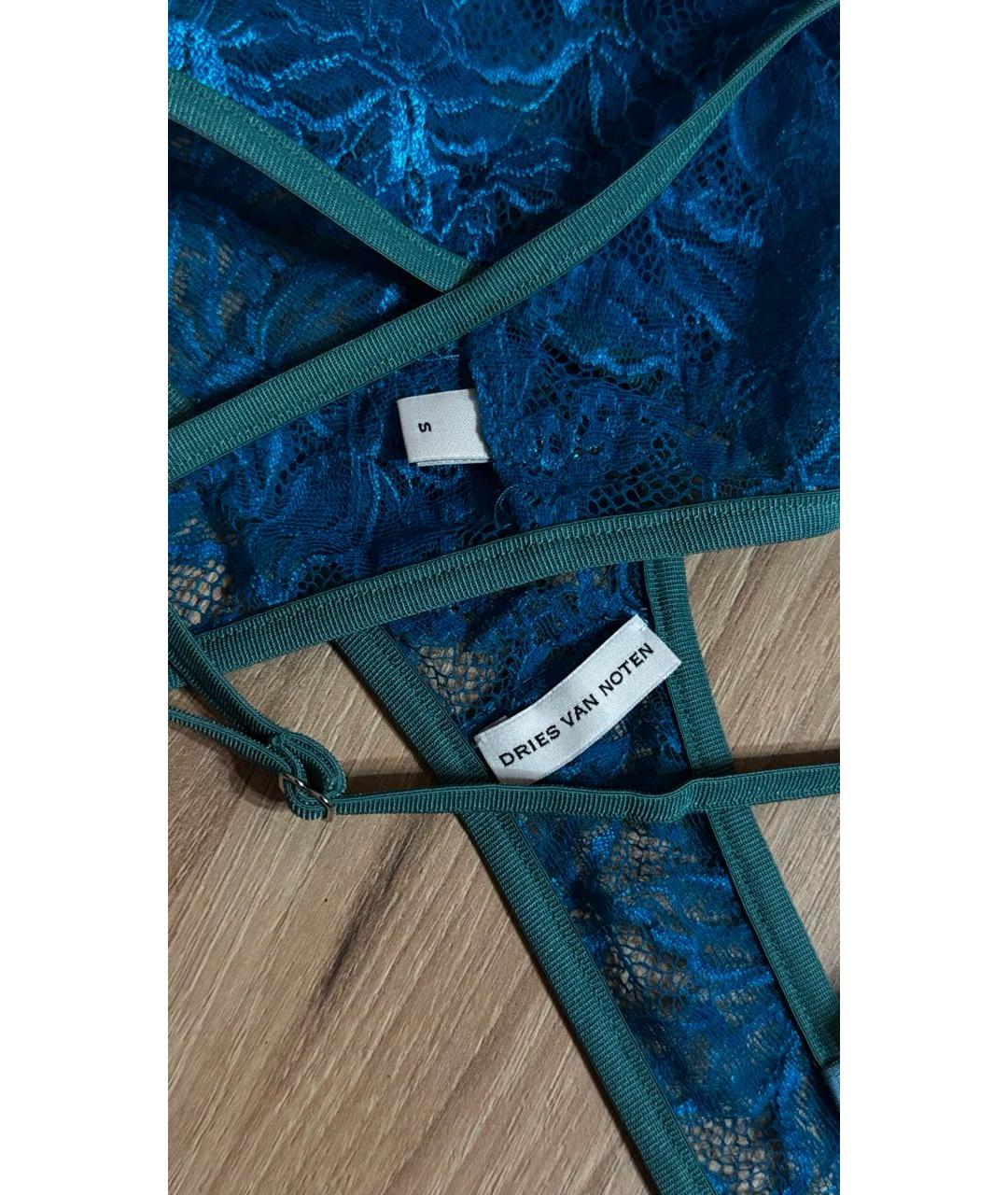 DRIES VAN NOTEN Бирюзовый бюстгалтеры, фото 5