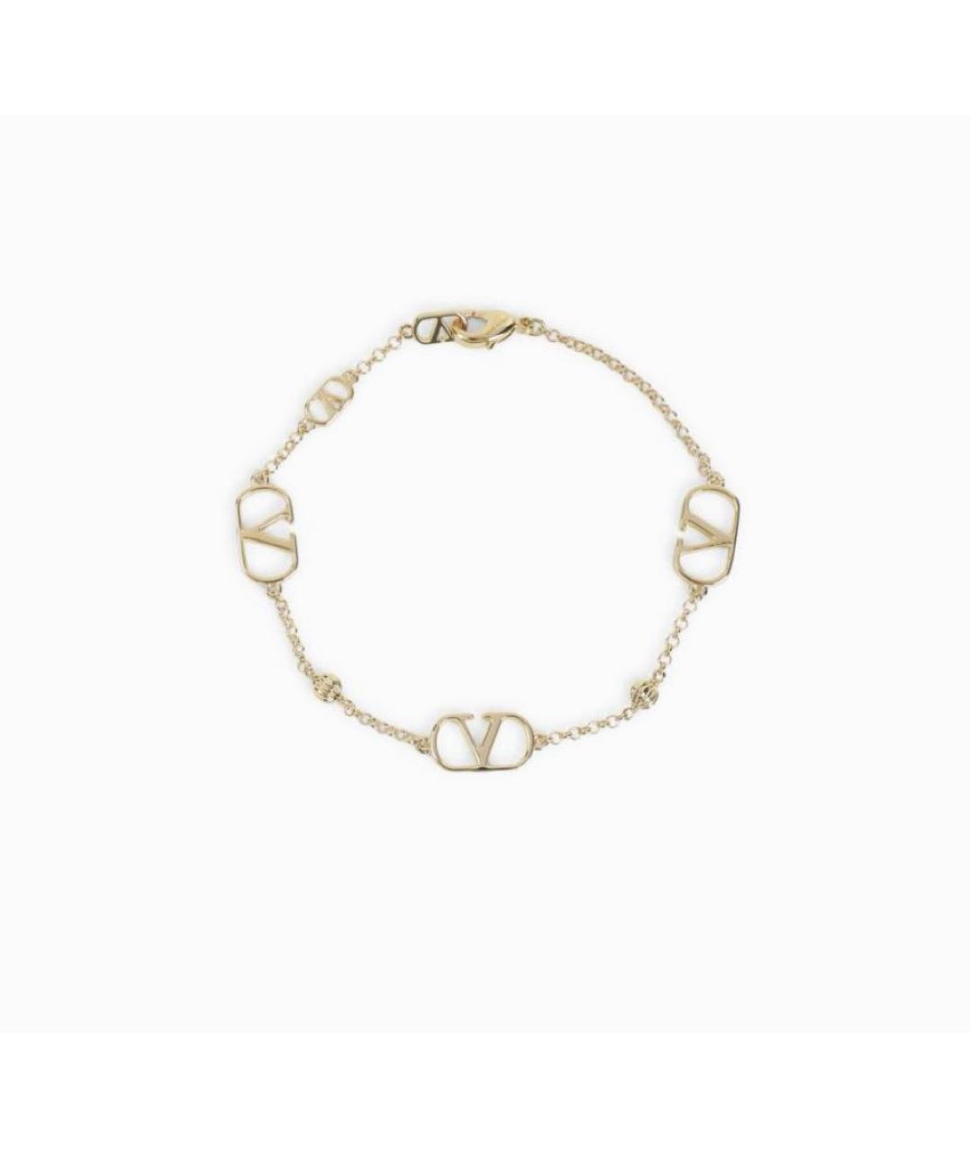 VALENTINO Золотой металлический браслет, фото 5