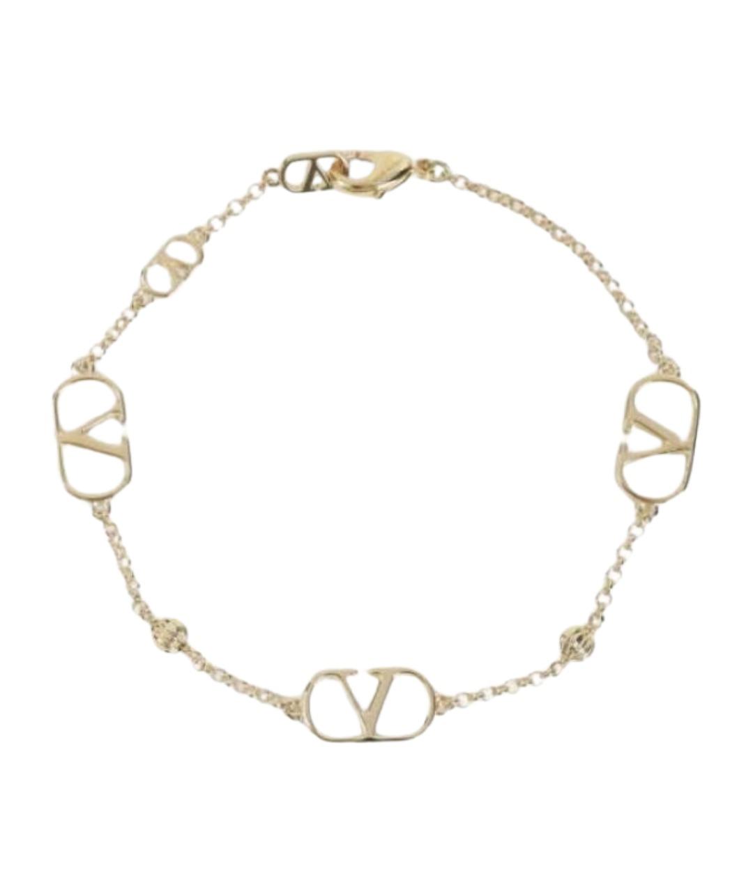 VALENTINO Золотой металлический браслет, фото 1