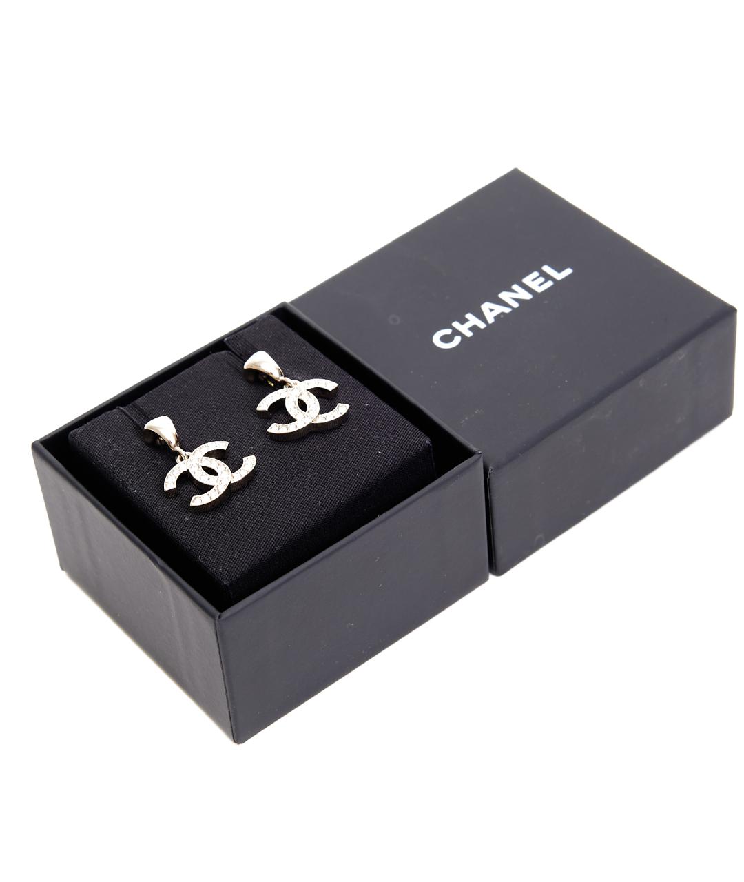 CHANEL Золотые металлические серьги, фото 3