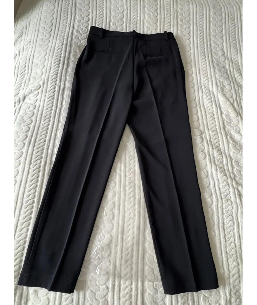 PINKO Черные полиэстеровые брюки узкие, фото 2