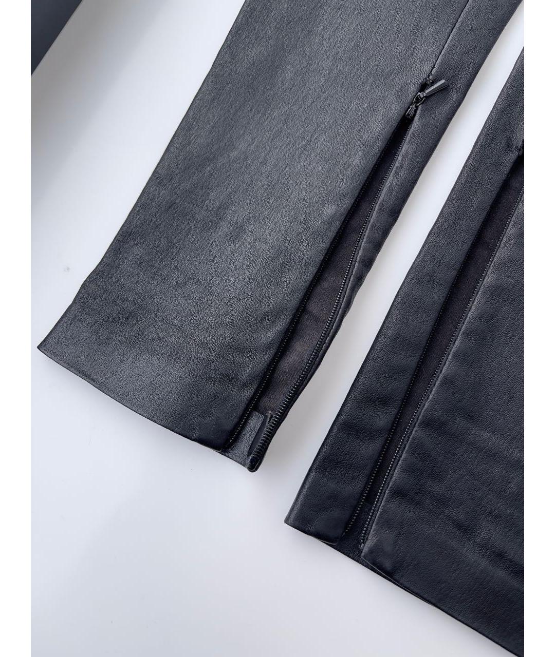 BALENCIAGA Черные кожаные леггинсы и велосипедки, фото 2