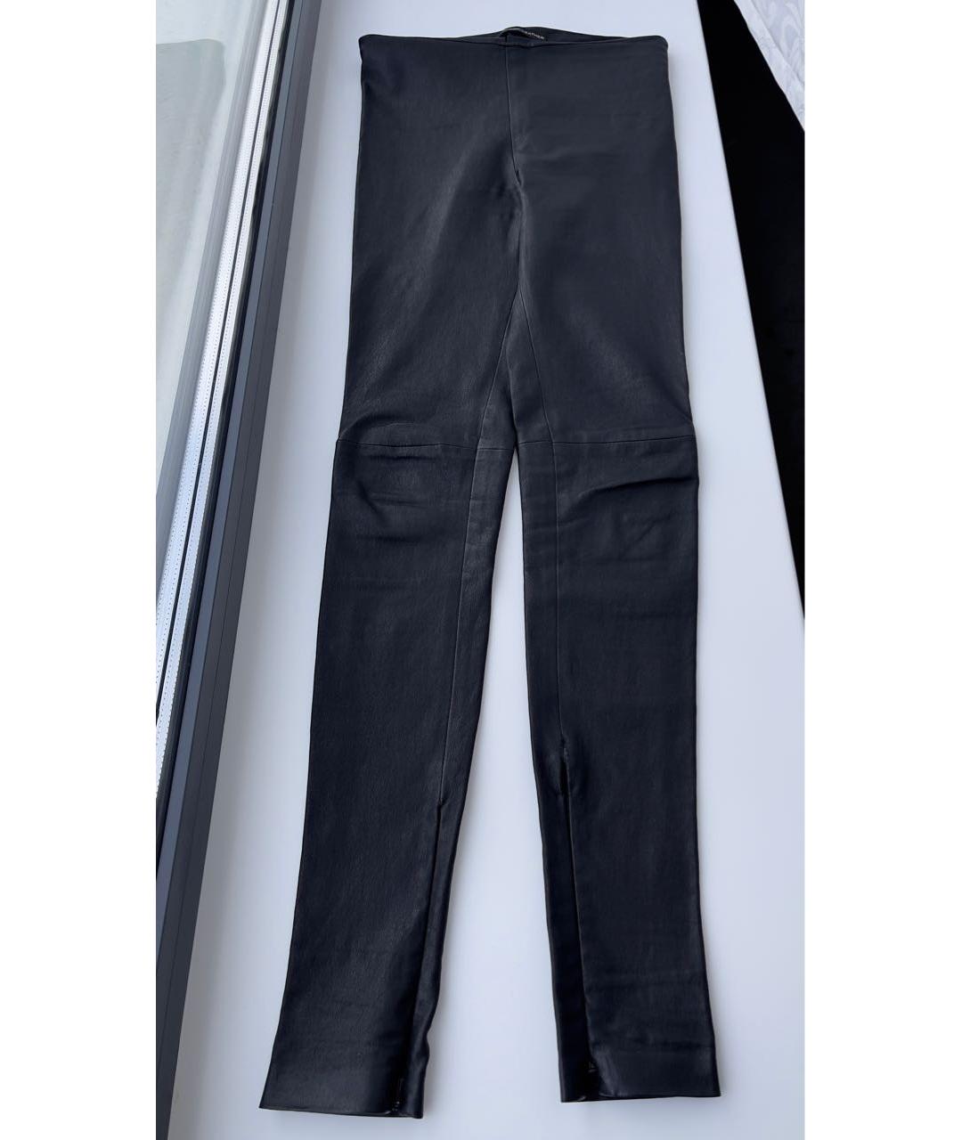 BALENCIAGA Черные кожаные леггинсы и велосипедки, фото 8