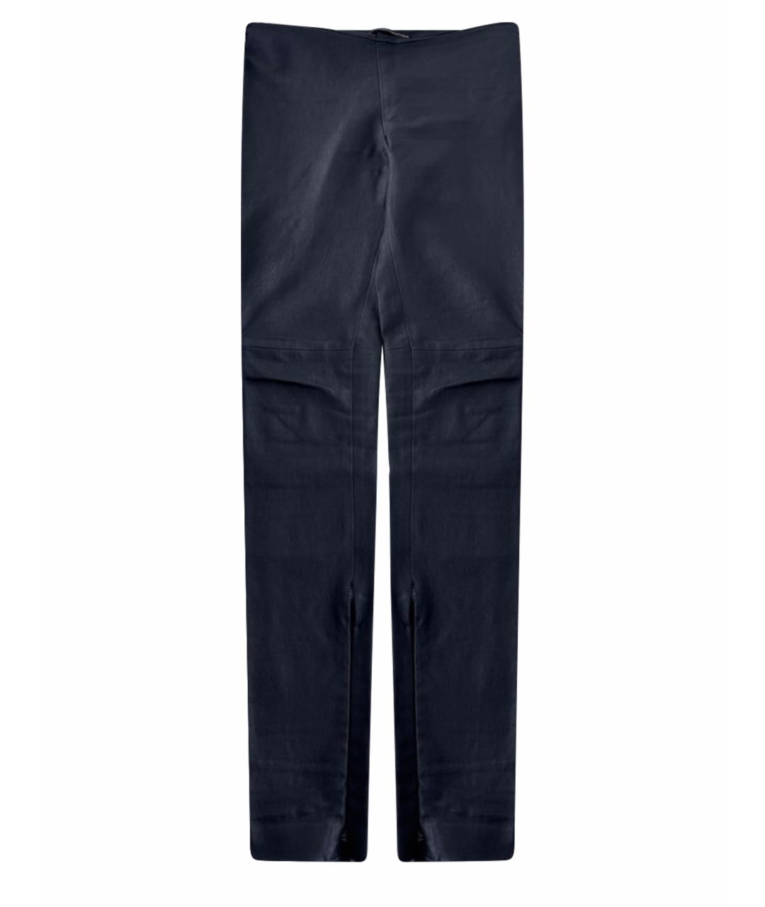 BALENCIAGA Черные кожаные леггинсы и велосипедки, фото 1