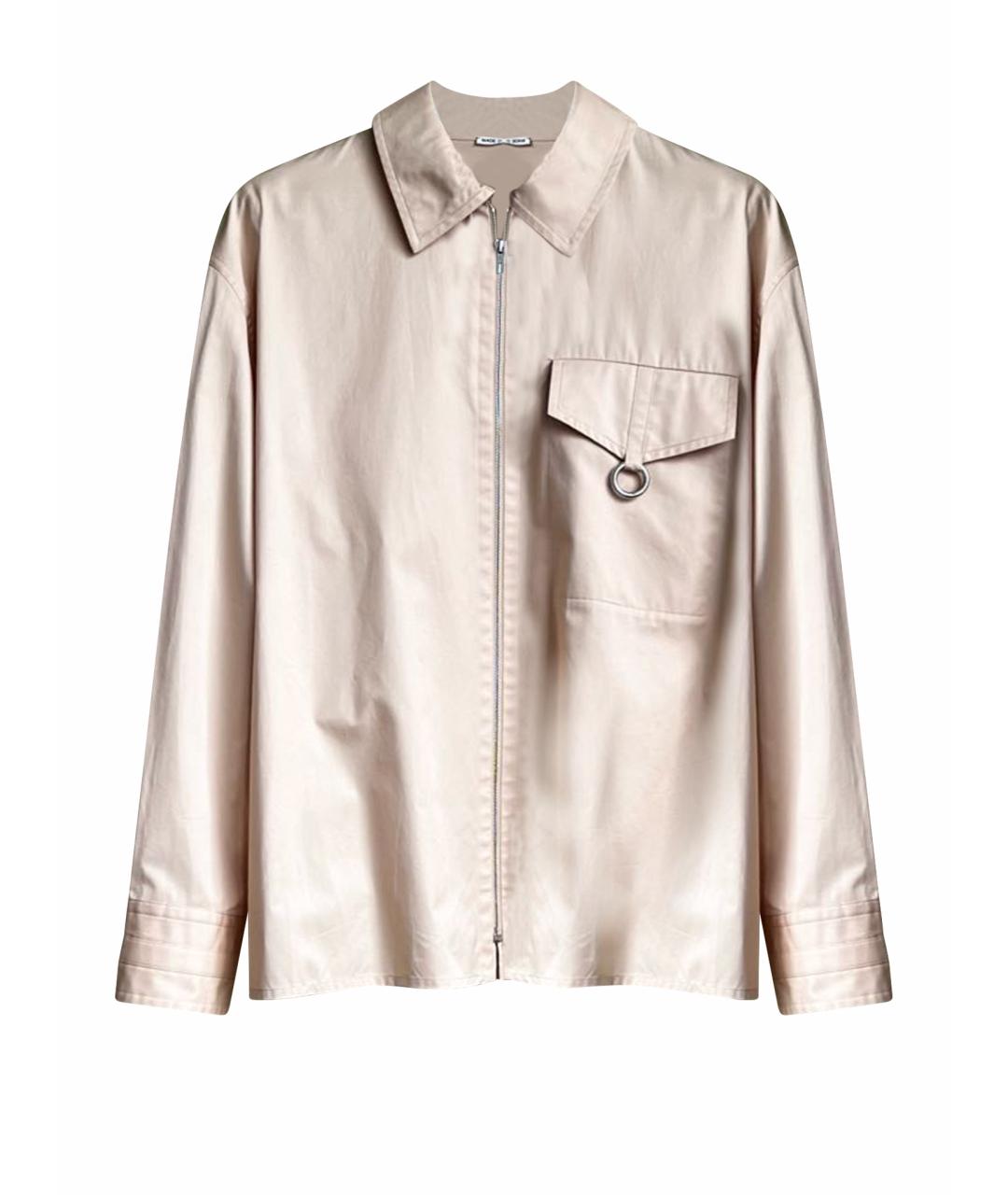 HERMES Бежевая хлопковая рубашка, фото 1