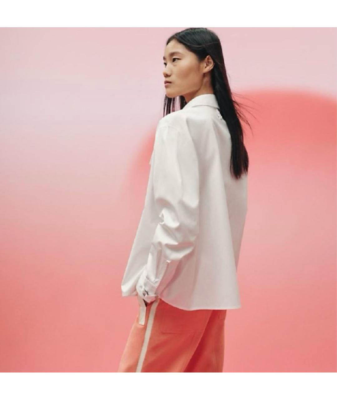 HERMES Бежевая хлопковая рубашка, фото 5