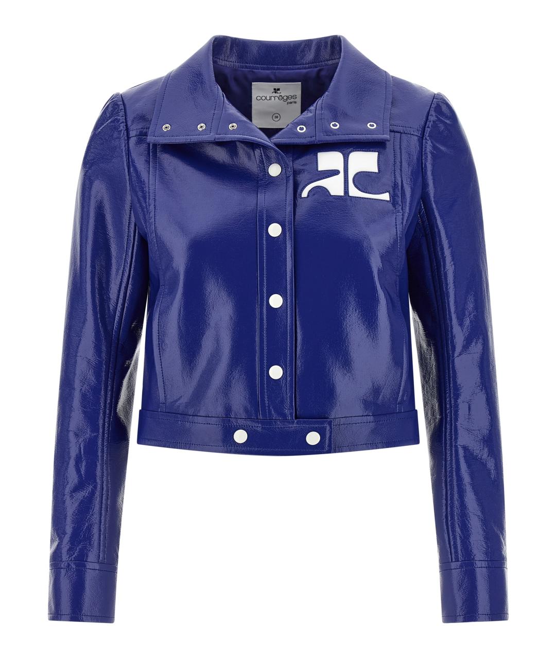 COURREGES Синяя хлопковая куртка, фото 1