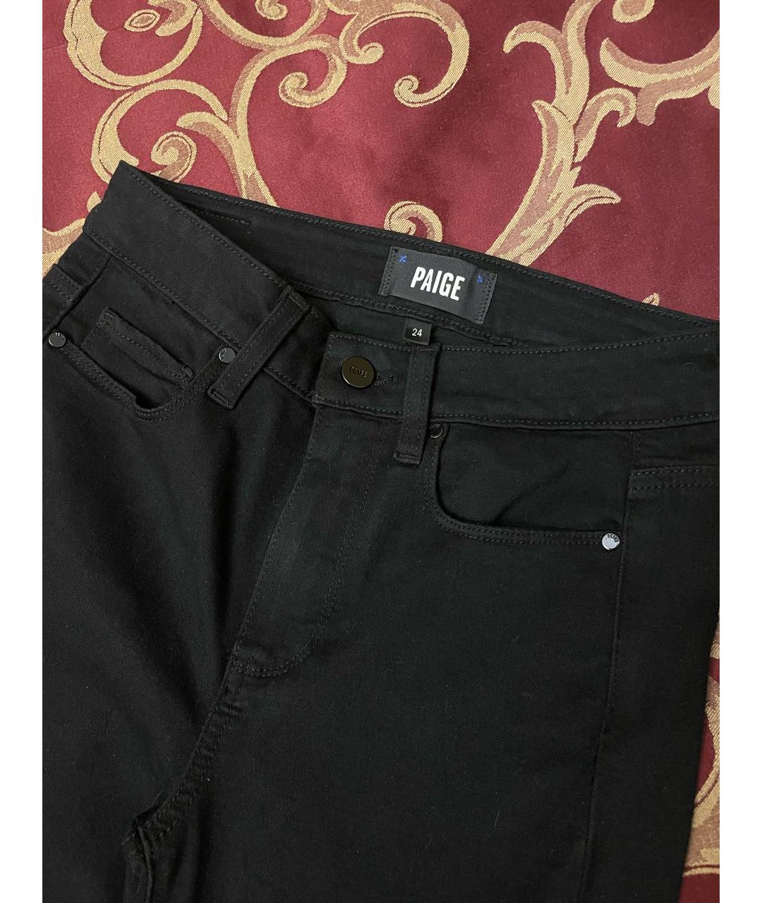 PAIGE Черные прямые джинсы, фото 3