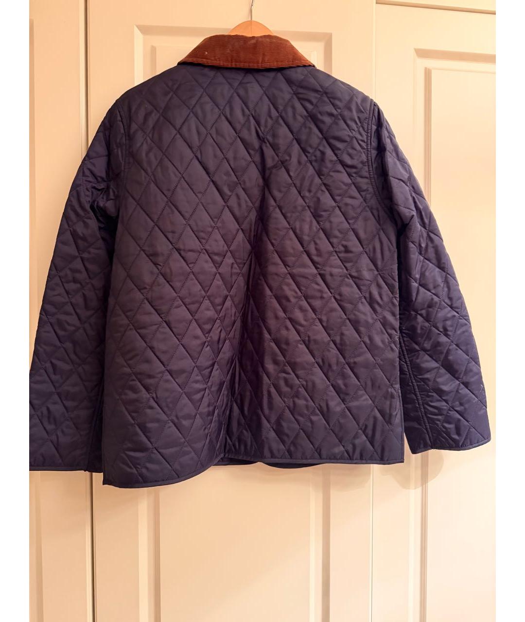 SPORTY AND RICH Темно-синяя полиэстеровая куртка, фото 6