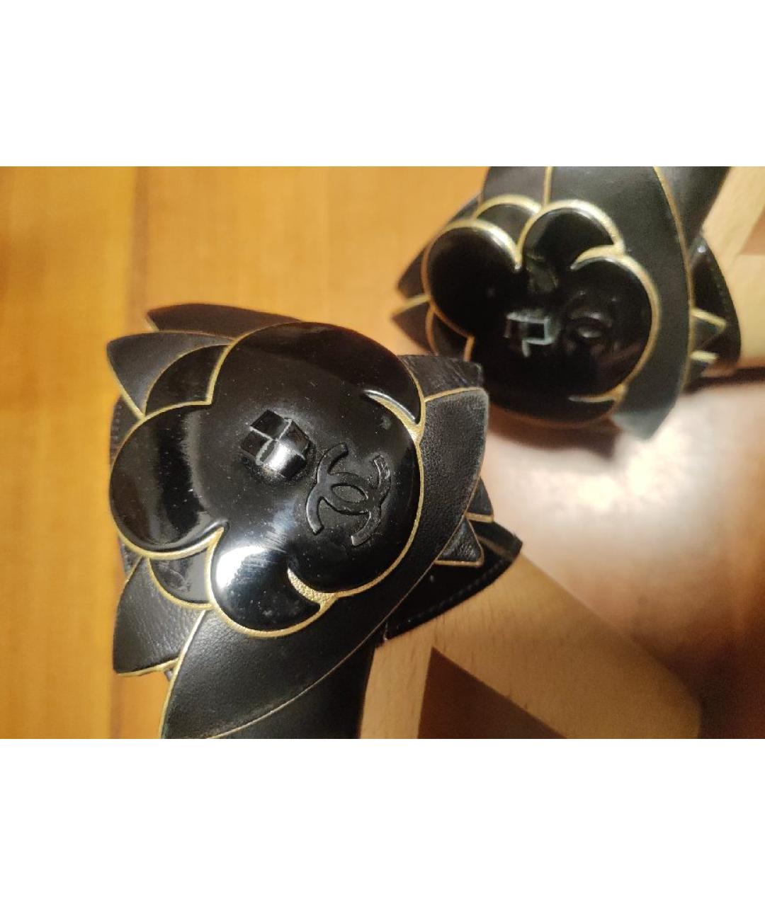 CHANEL Черные кожаные туфли, фото 8