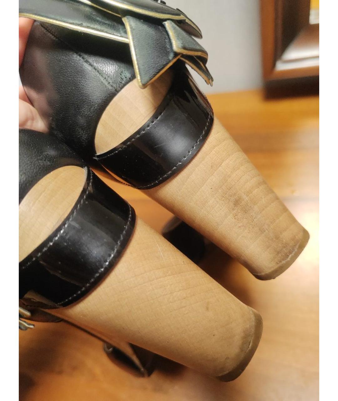 CHANEL Черные кожаные туфли, фото 9