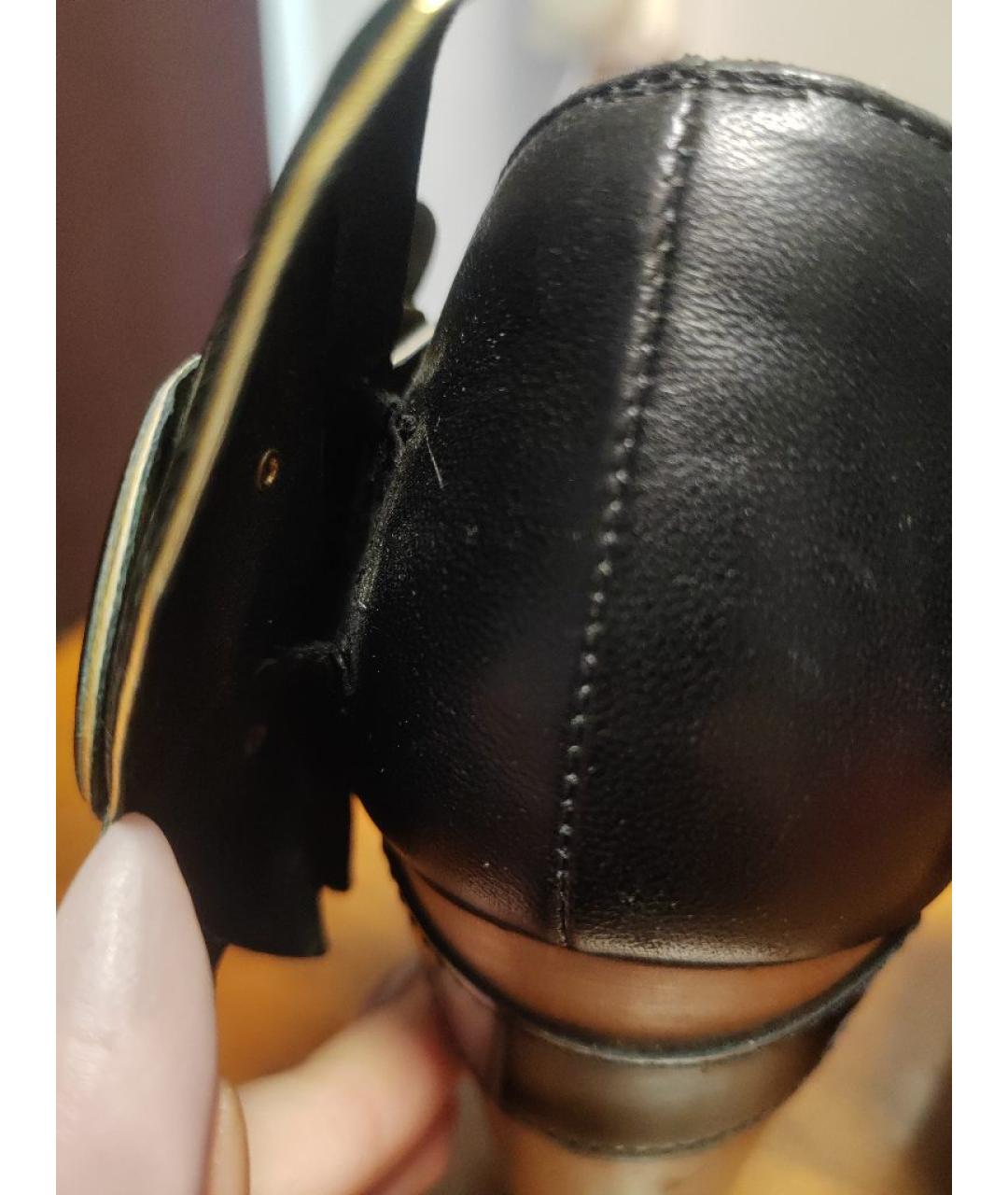 CHANEL Черные кожаные туфли, фото 7