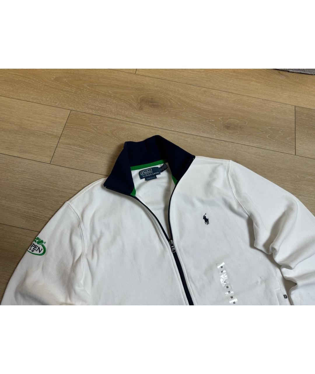 POLO RALPH LAUREN Белый хлопковый джемпер / свитер, фото 2