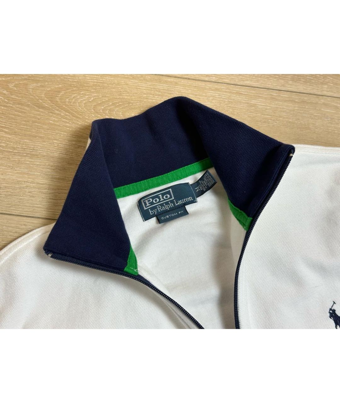 POLO RALPH LAUREN Белый хлопковый джемпер / свитер, фото 4