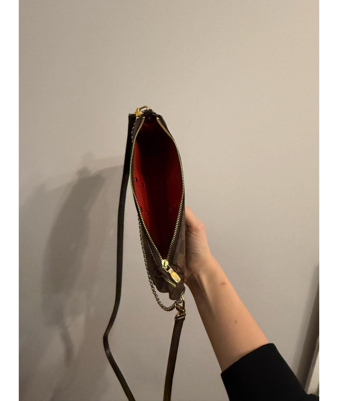 LOUIS VUITTON Коричневая сумка через плечо, фото 4