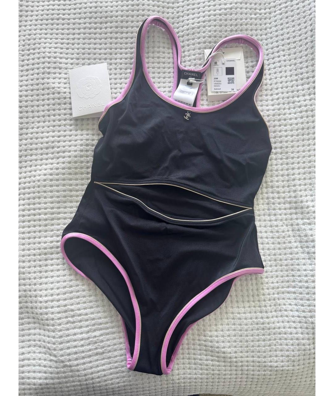 CHANEL Черный купальник, фото 2