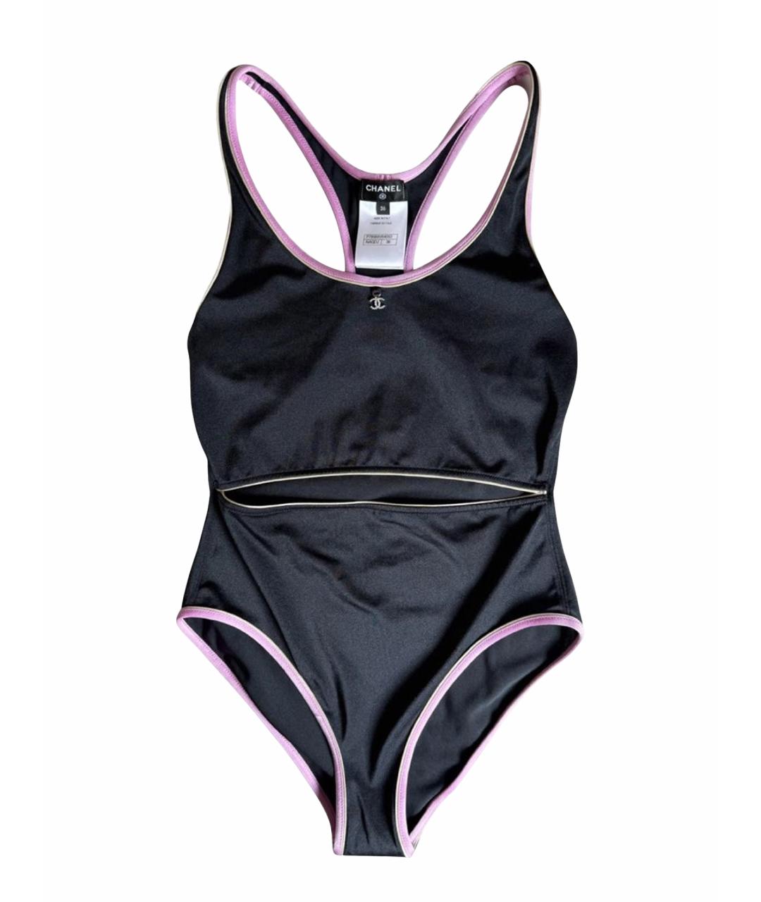 CHANEL Черный купальник, фото 1