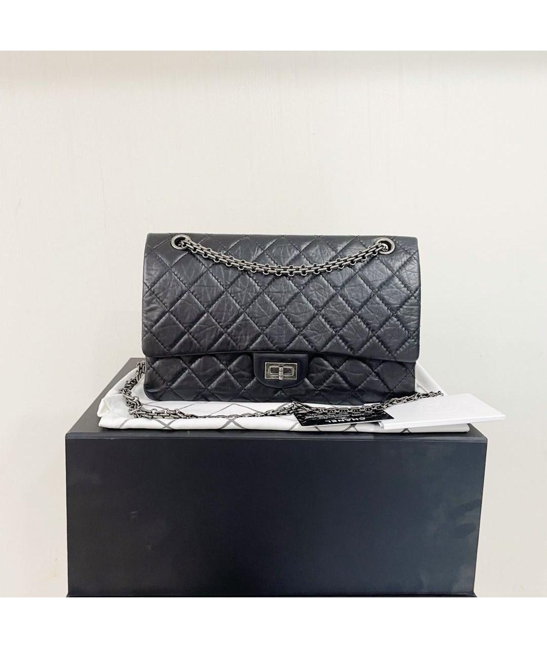 CHANEL Черная кожаная сумка через плечо, фото 7
