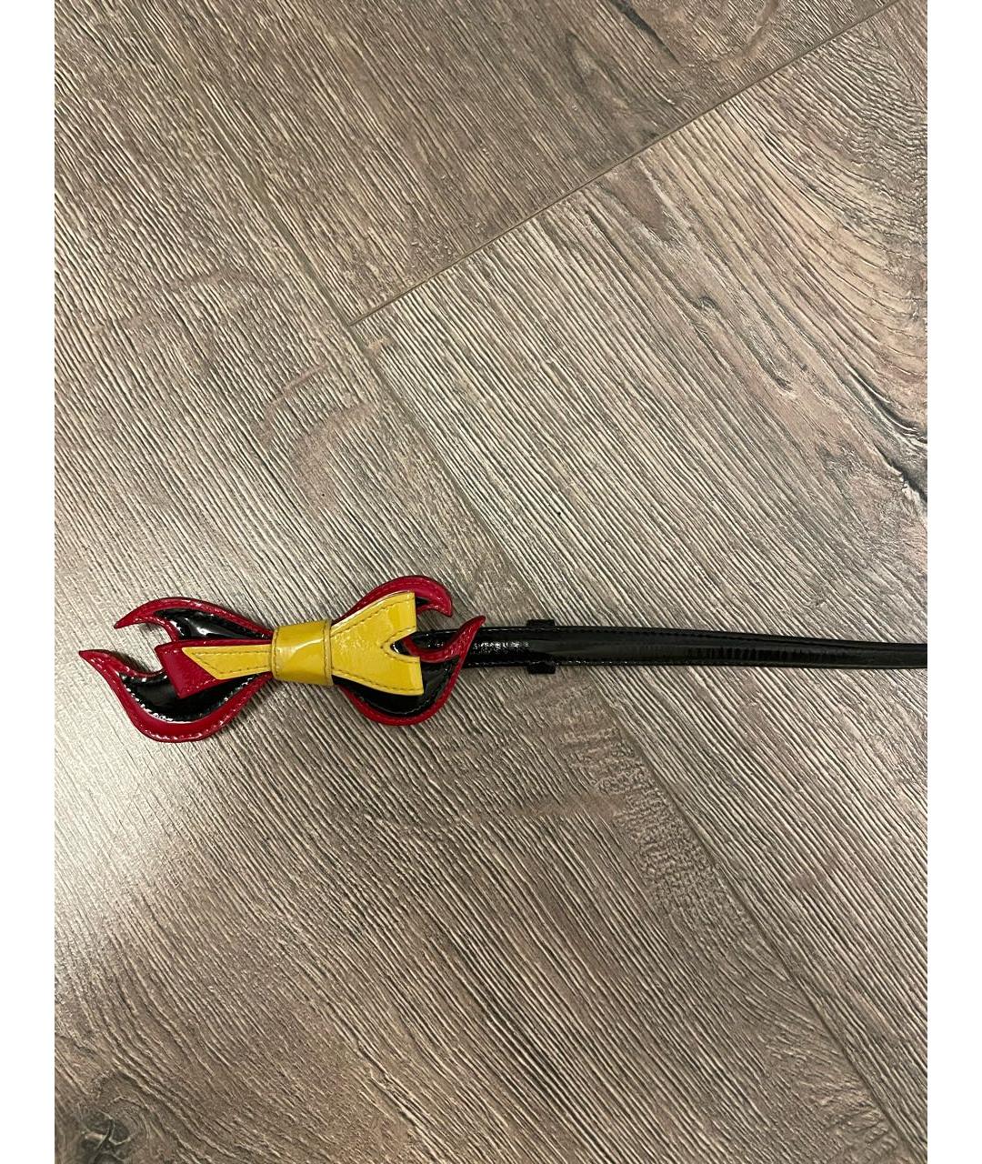 PRADA Черный ремень из лакированной кожи, фото 2