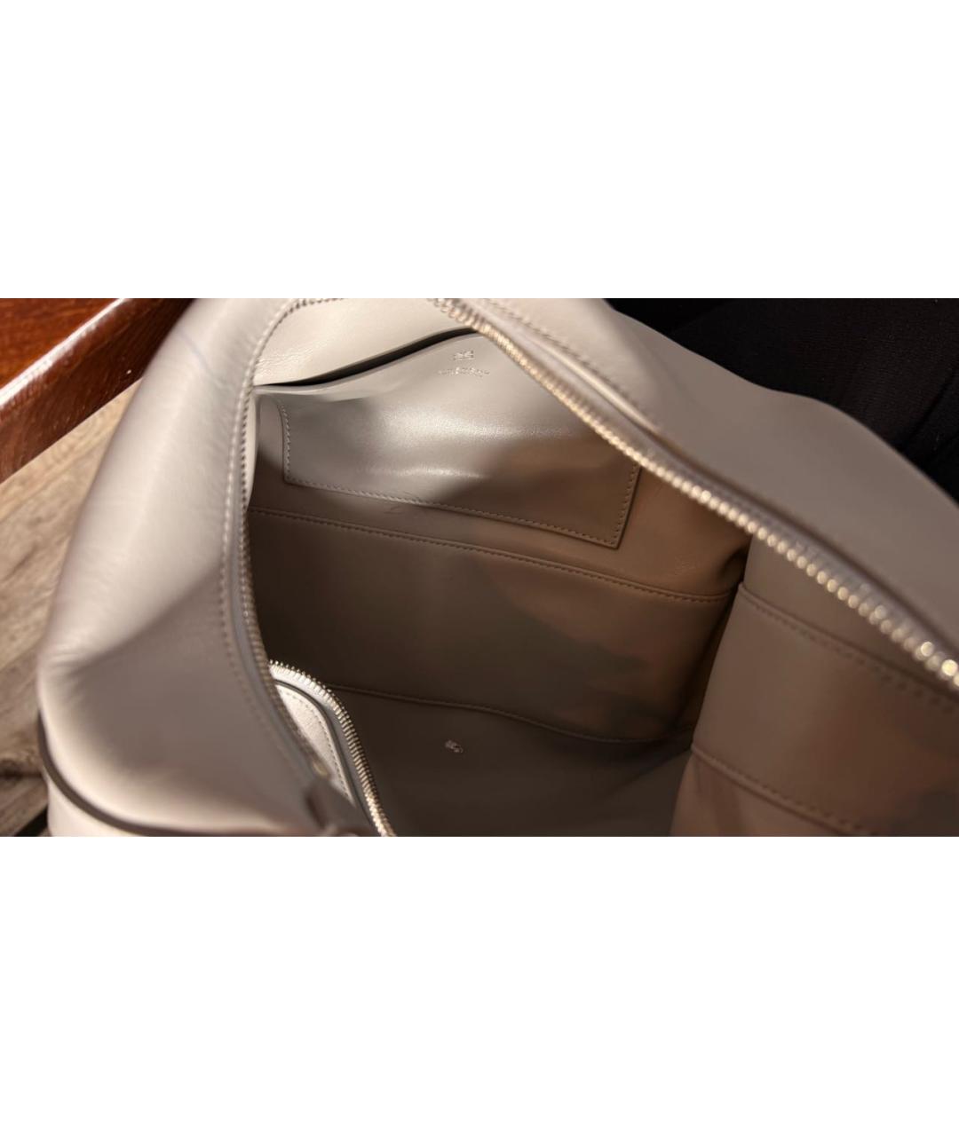 GIVENCHY Серая кожаная сумка тоут, фото 4