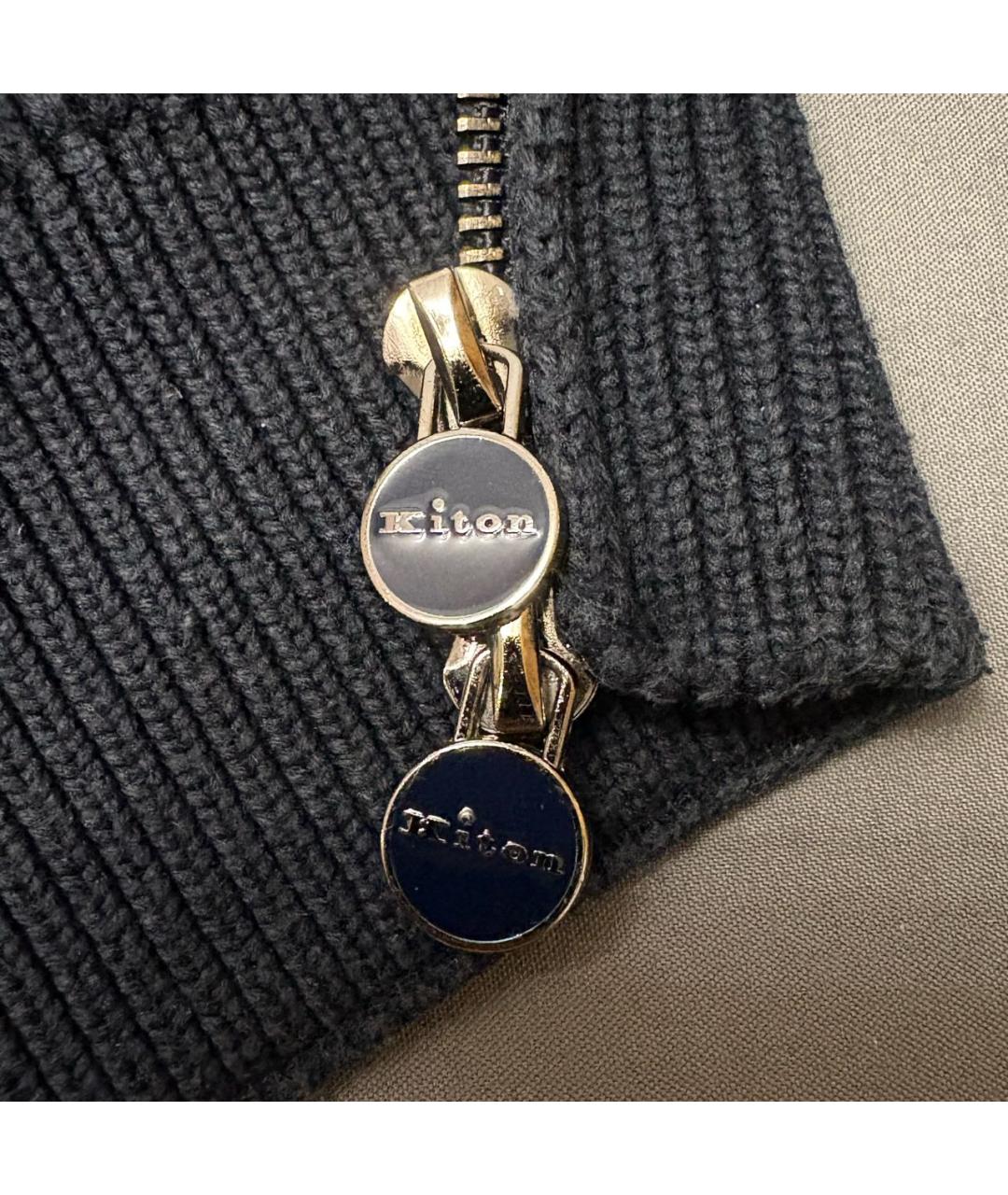 KITON Темно-синий кашемировый кардиган, фото 5