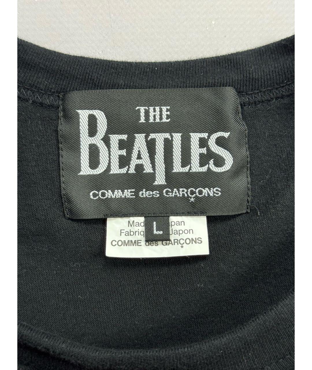 COMME DES GARÇONS Черная хлопковая футболка, фото 5