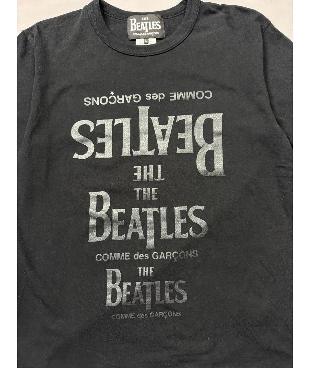 COMME DES GARÇONS Черная хлопковая футболка, фото 2