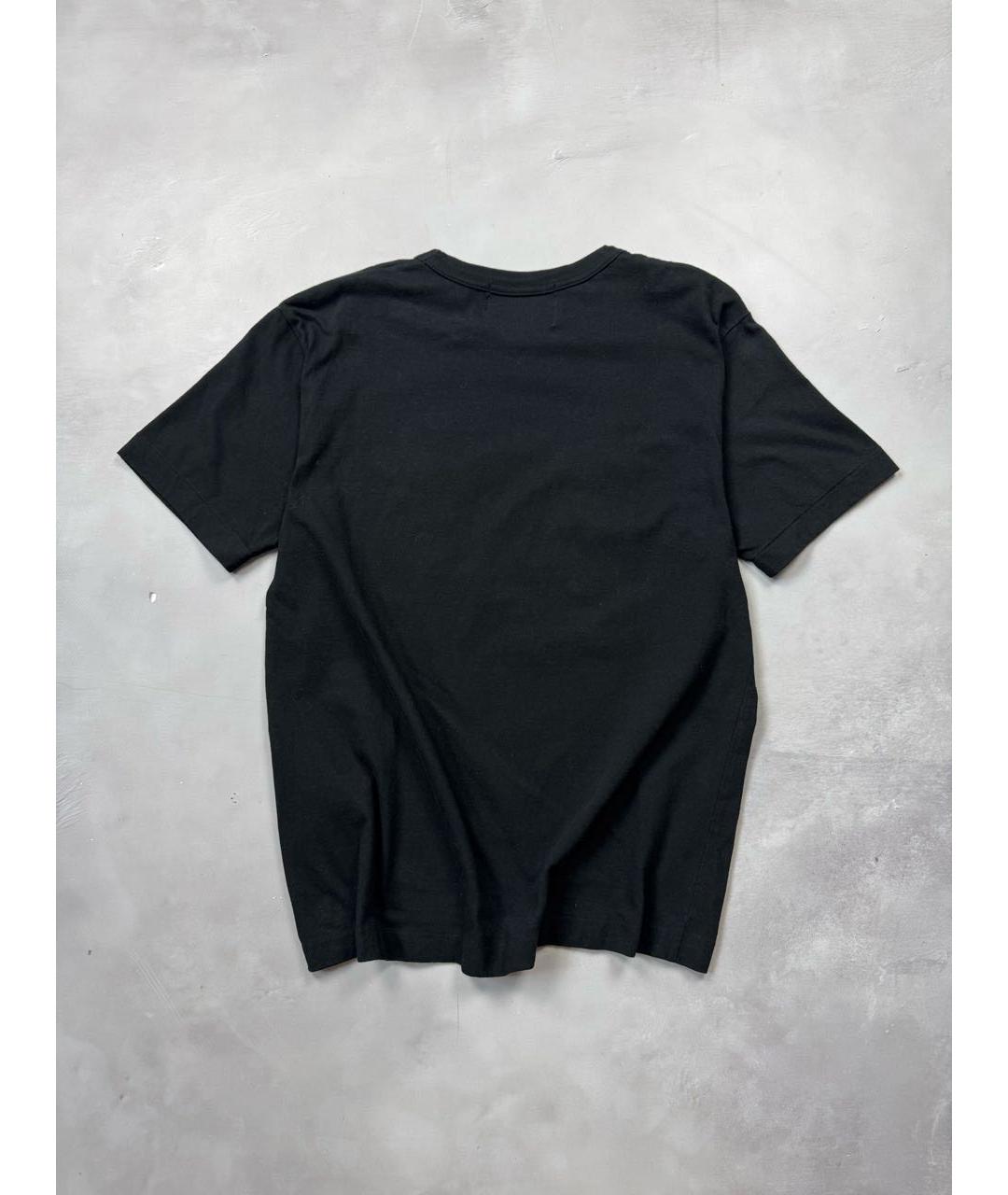 COMME DES GARÇONS Черная хлопковая футболка, фото 3
