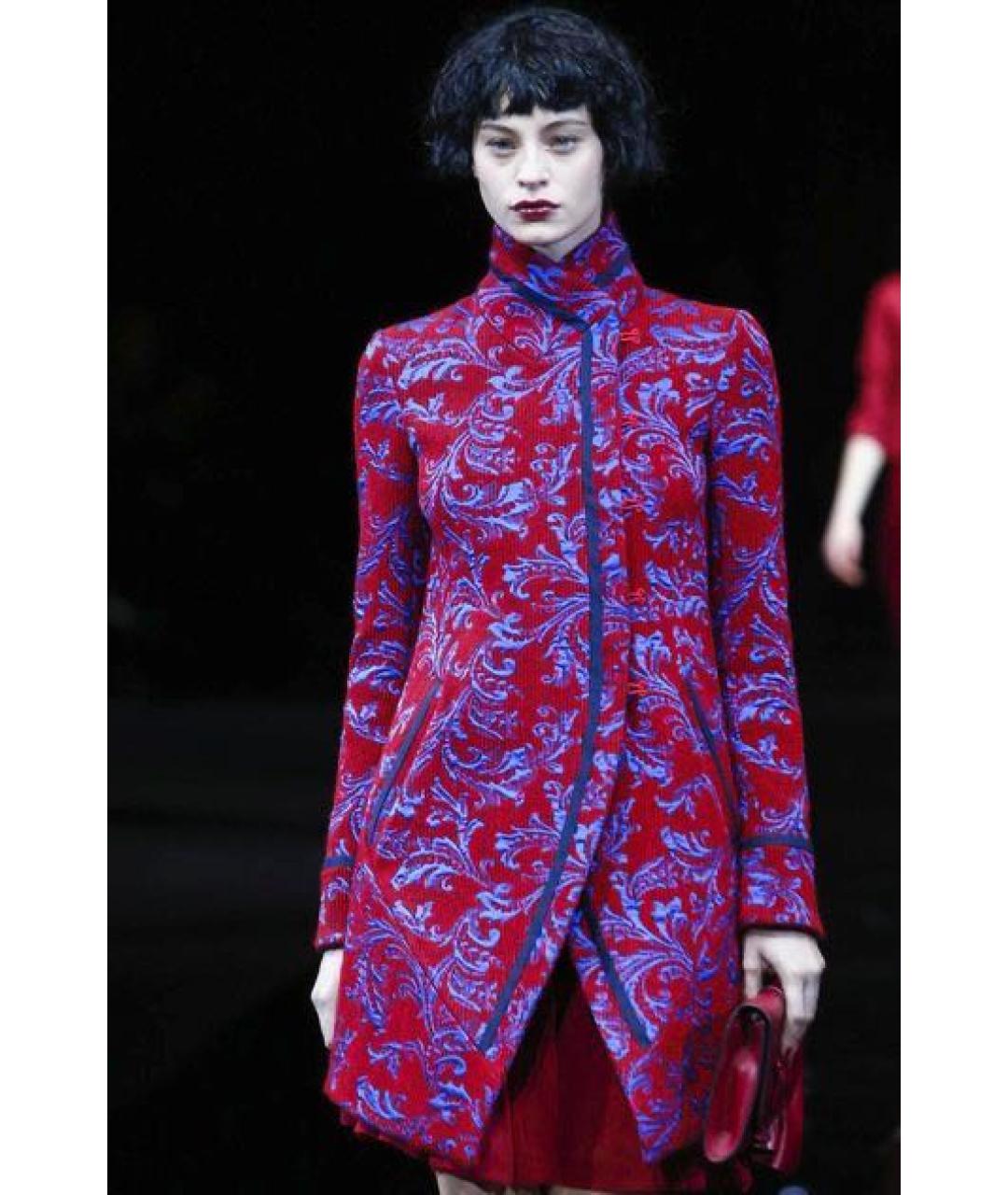 EMPORIO ARMANI Красное пальто, фото 5