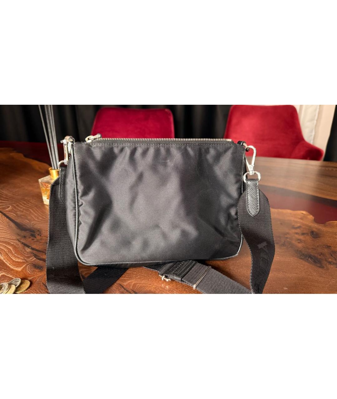 PRADA Черная сумка через плечо, фото 2