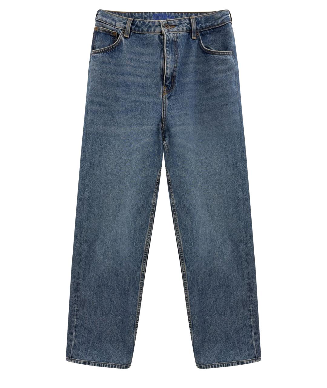 HUGO Синие хлопковые прямые джинсы, фото 1