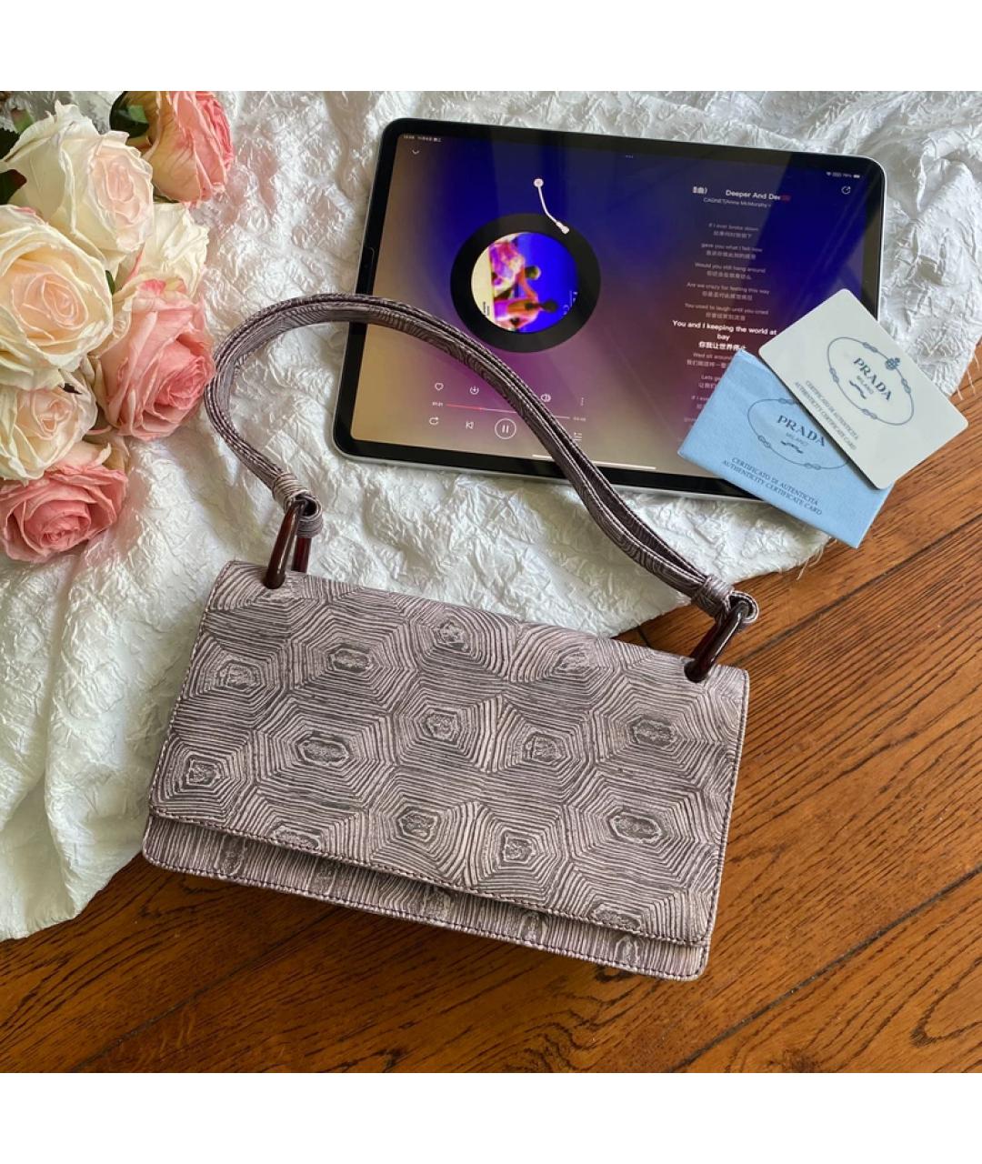 PRADA Фиолетовая сумка через плечо, фото 6