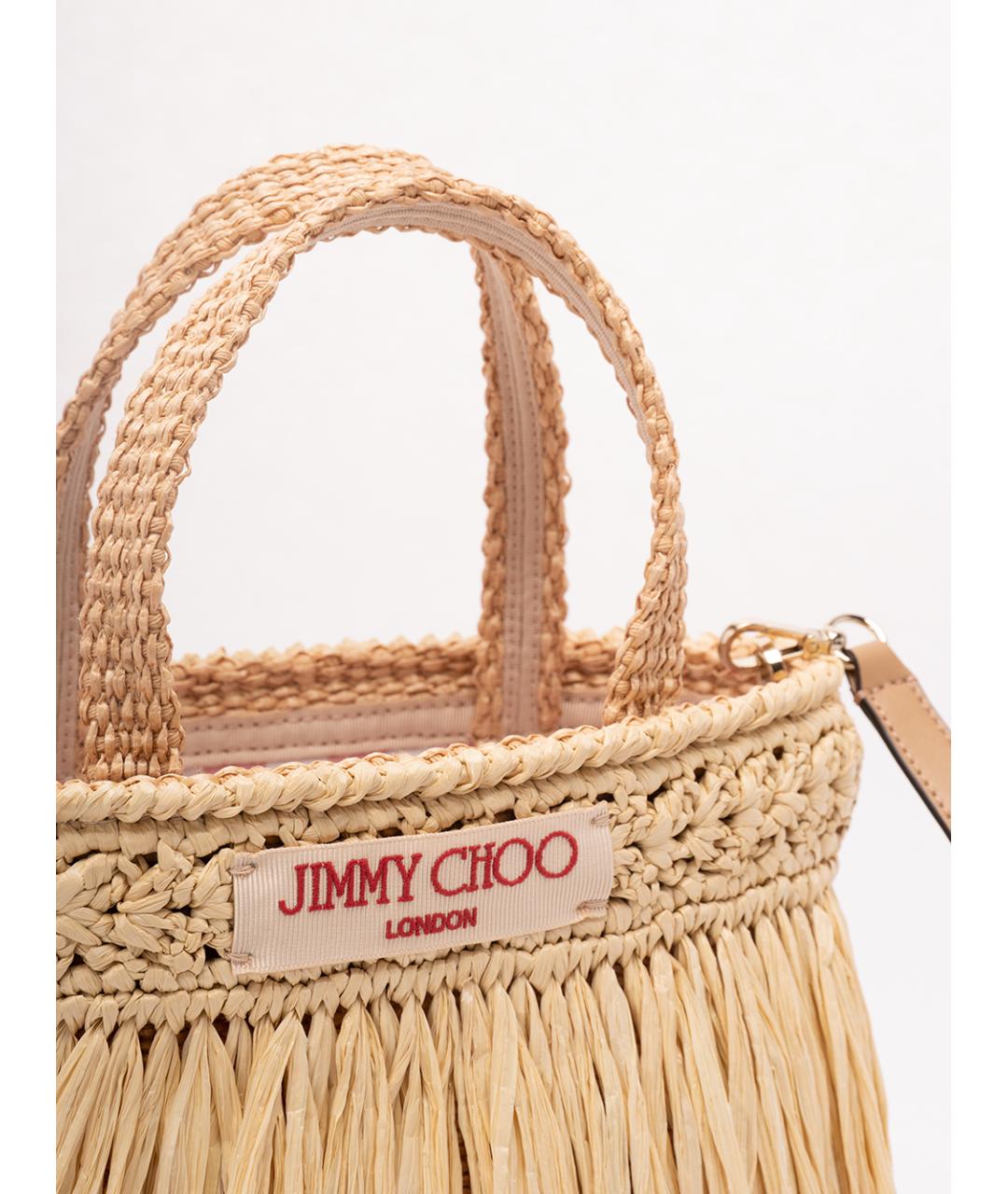 JIMMY CHOO Бежевая сумка тоут, фото 4