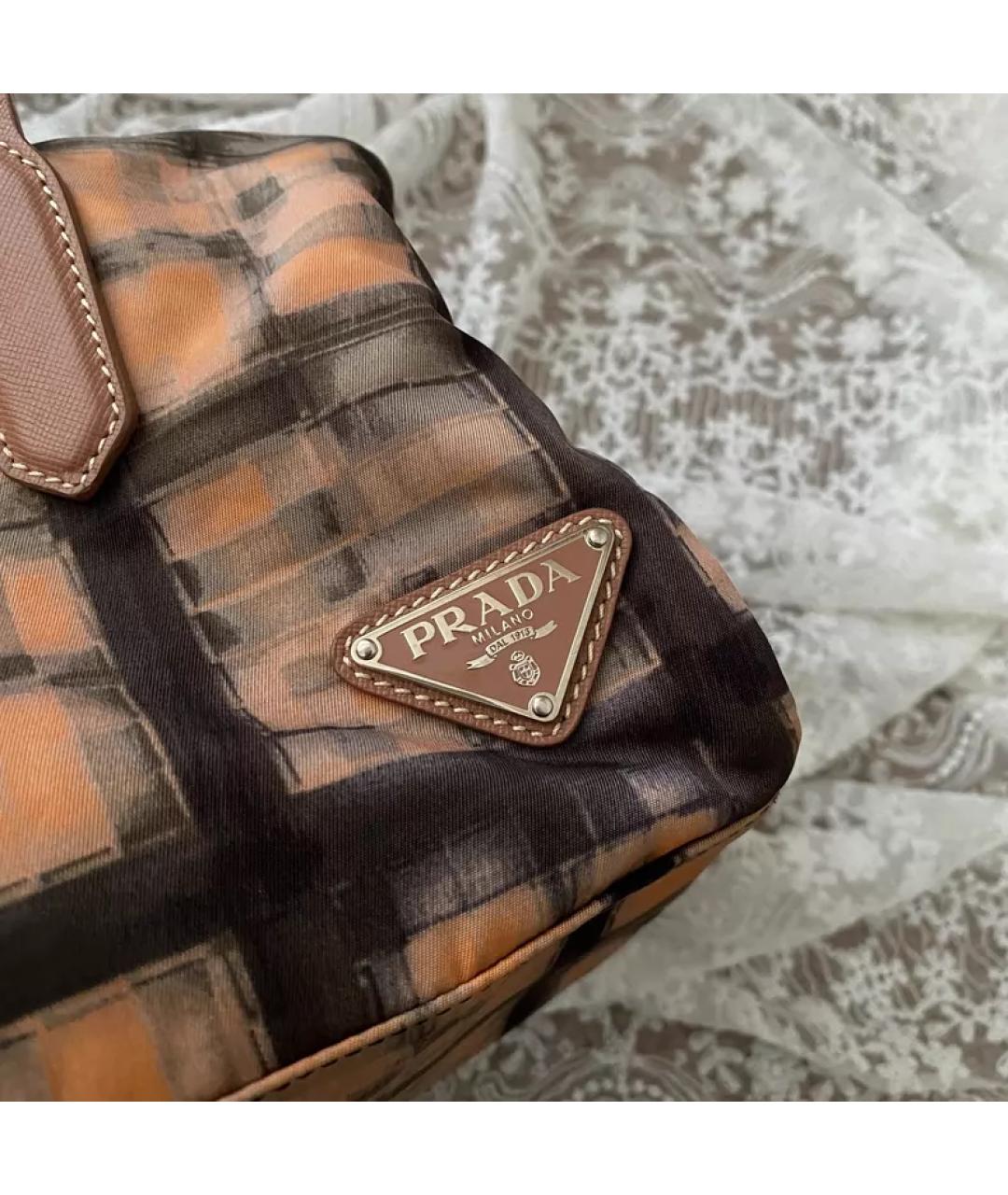 PRADA Коричневая сумка с короткими ручками, фото 4