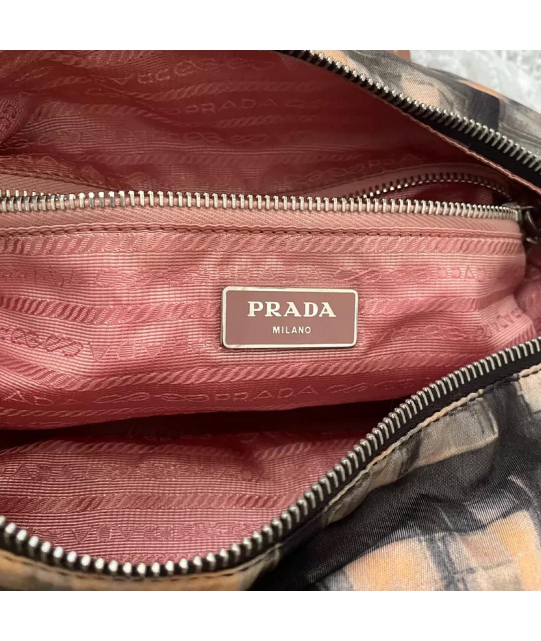 PRADA Коричневая сумка с короткими ручками, фото 5