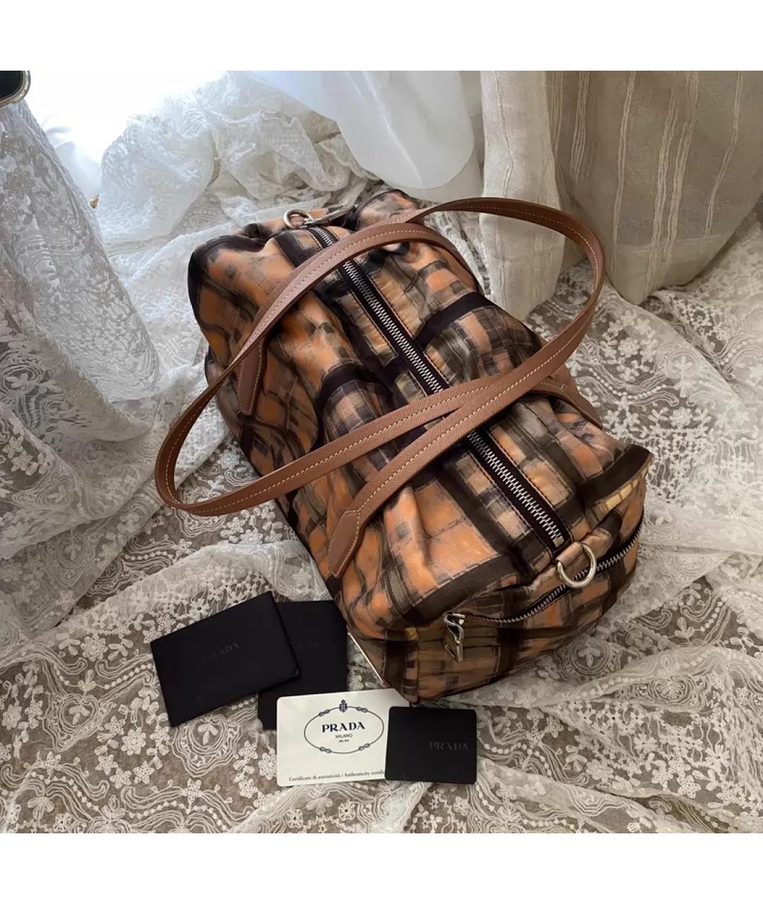 PRADA Коричневая сумка с короткими ручками, фото 2