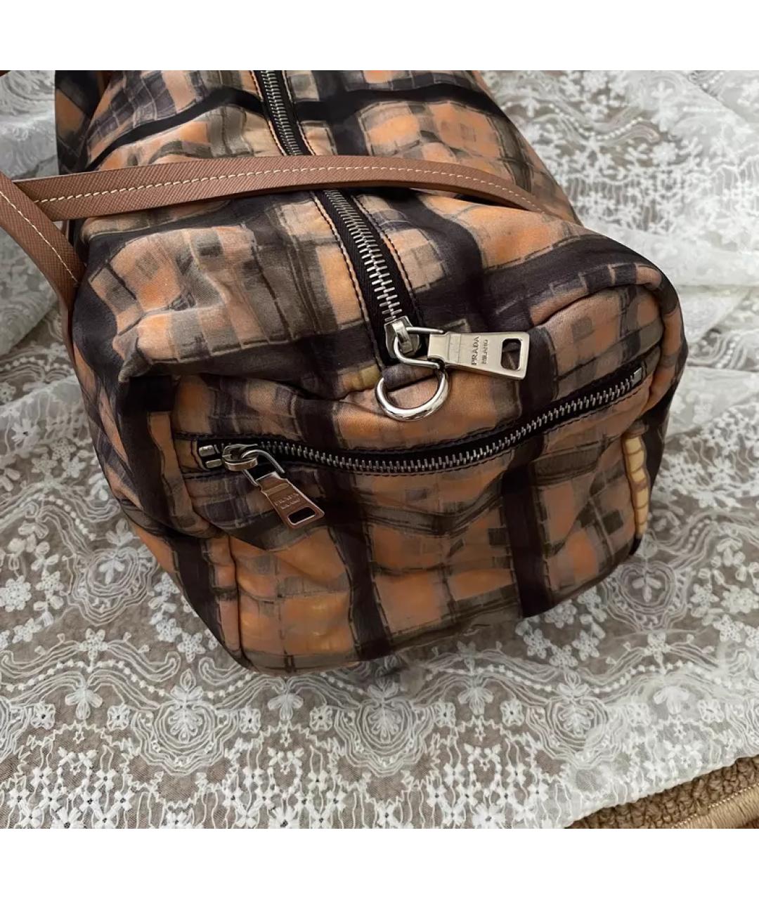 PRADA Коричневая сумка с короткими ручками, фото 3