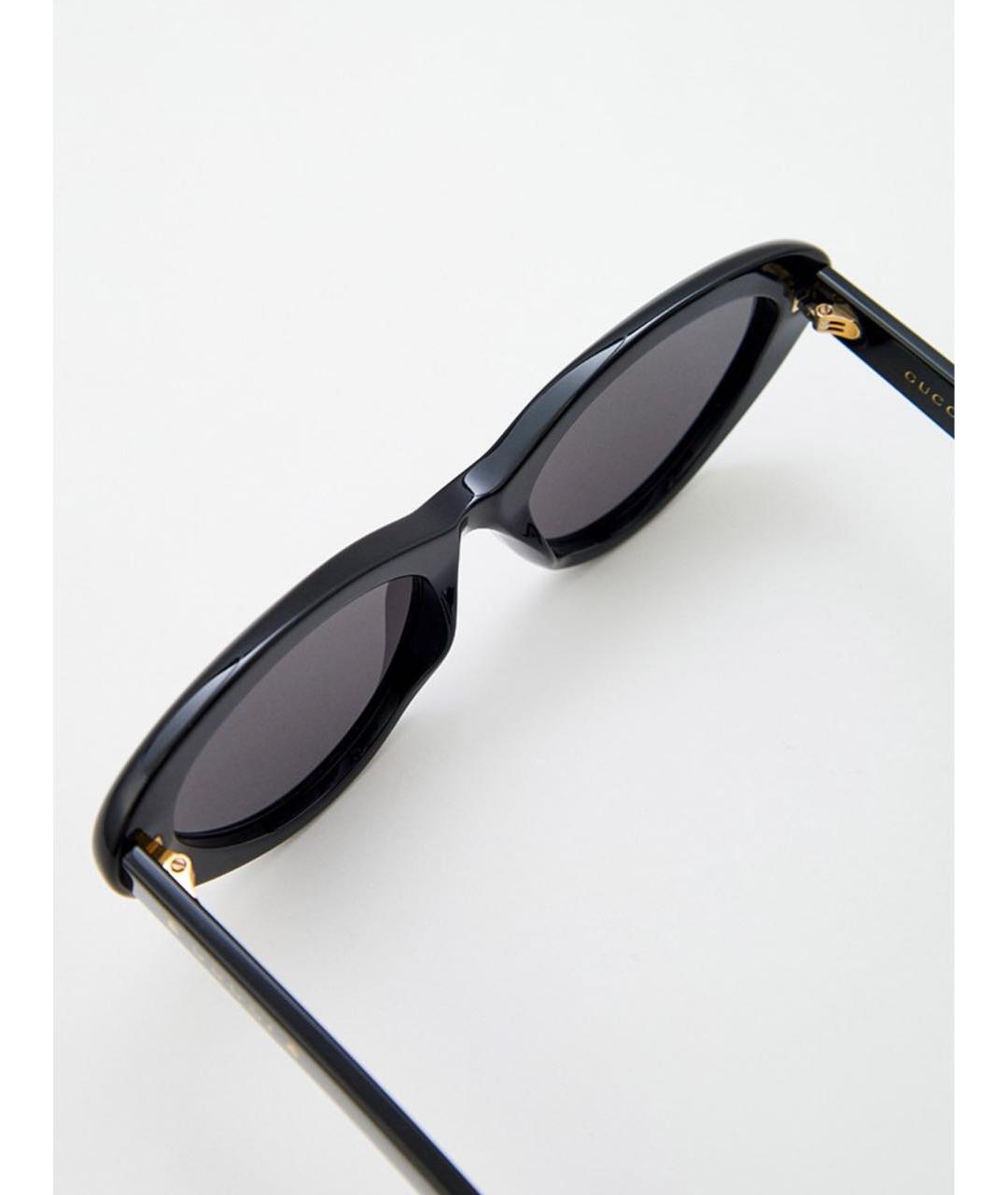 GUCCI Черные пластиковые солнцезащитные очки, фото 3