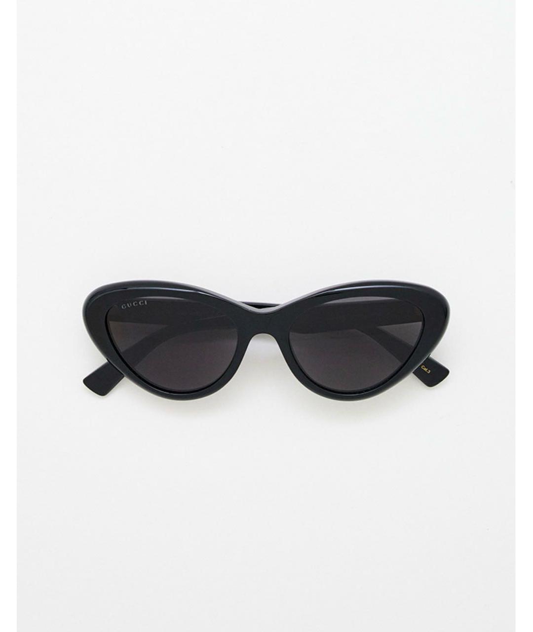 GUCCI Черные пластиковые солнцезащитные очки, фото 4