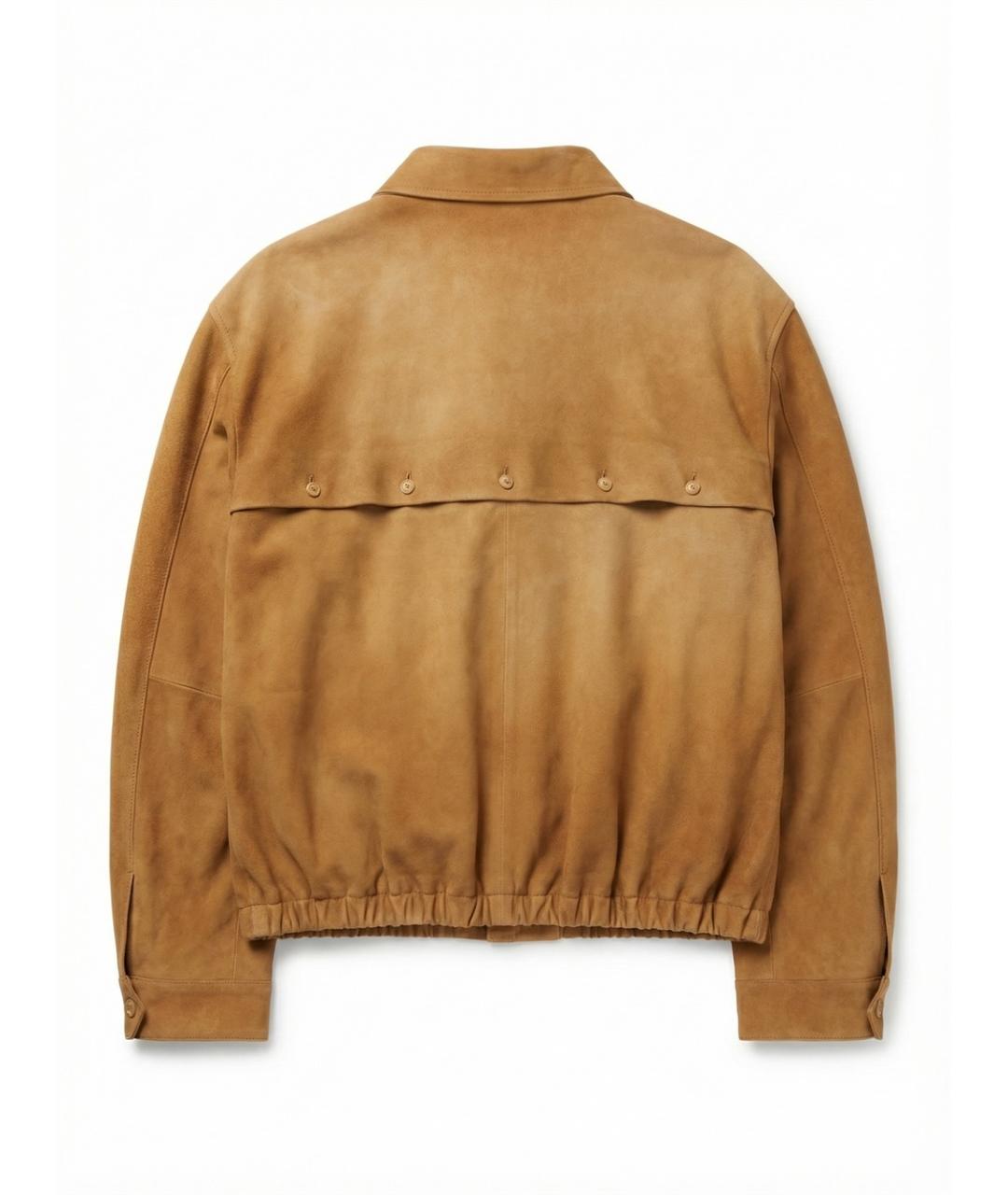 MIU MIU Бежевая кожаная куртка, фото 3