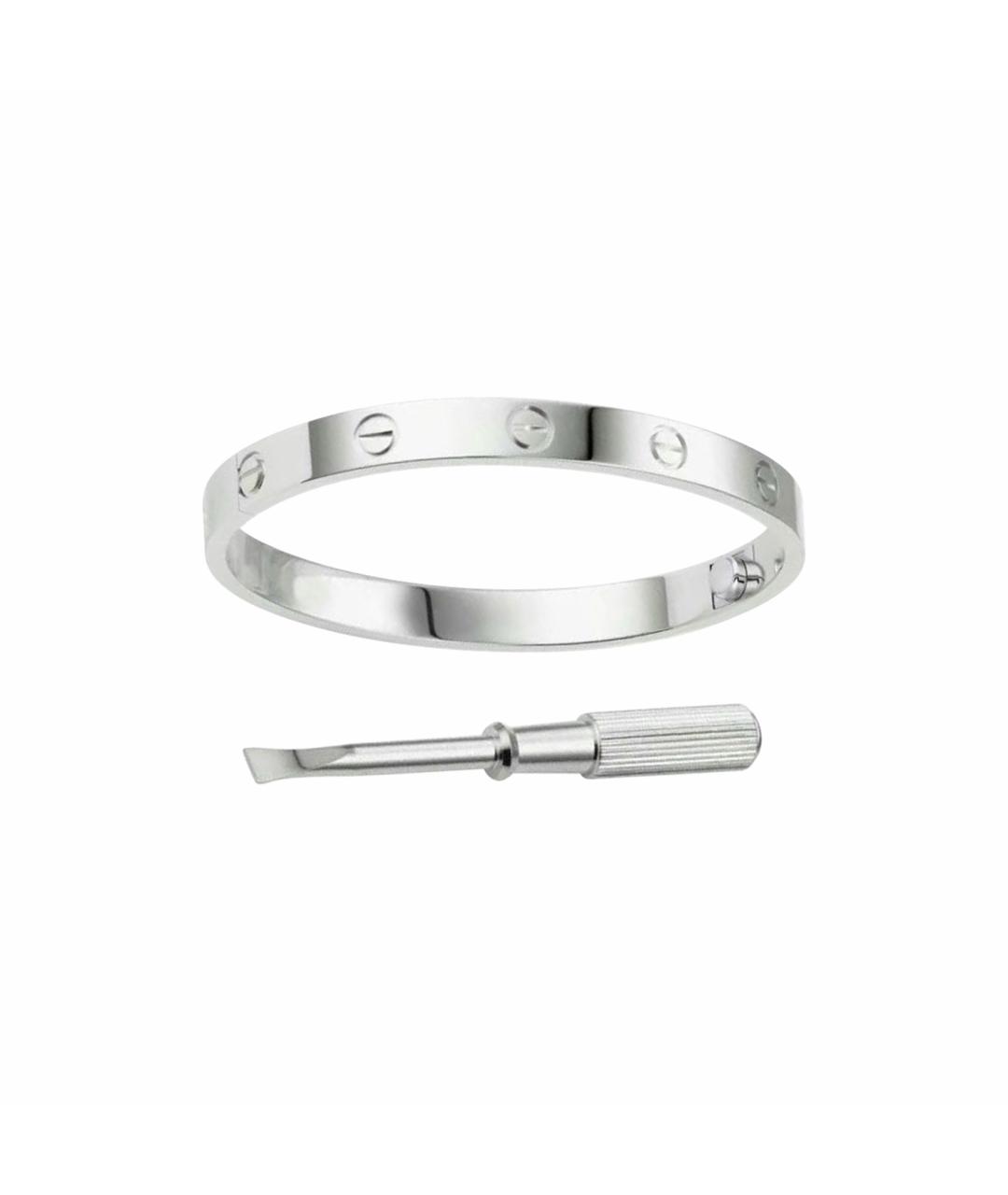 CARTIER Серебрянный браслет из белого золота, фото 1