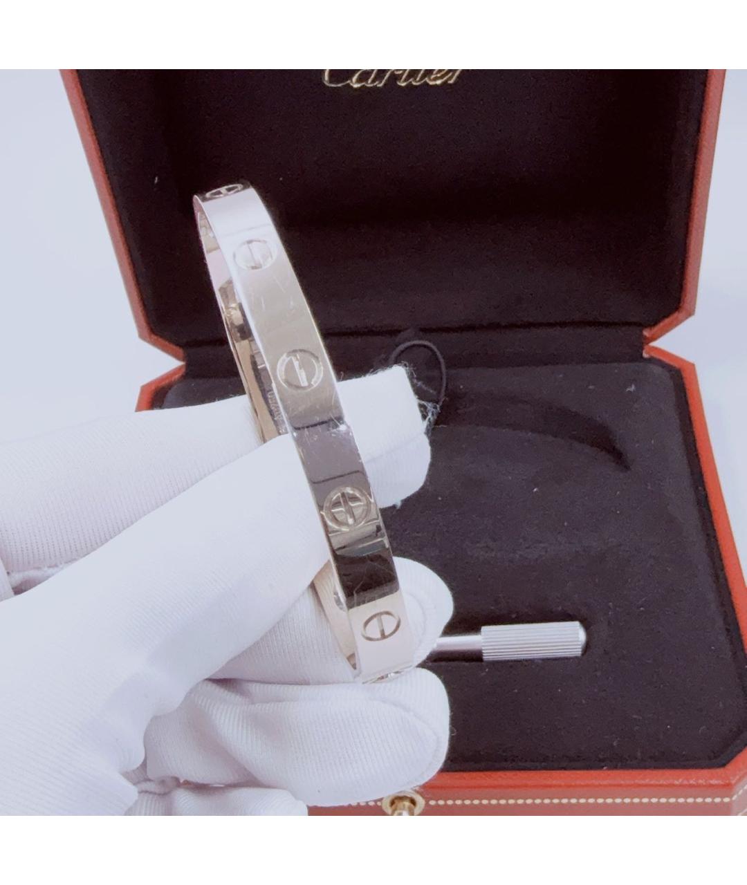 CARTIER Серебрянный браслет из белого золота, фото 5