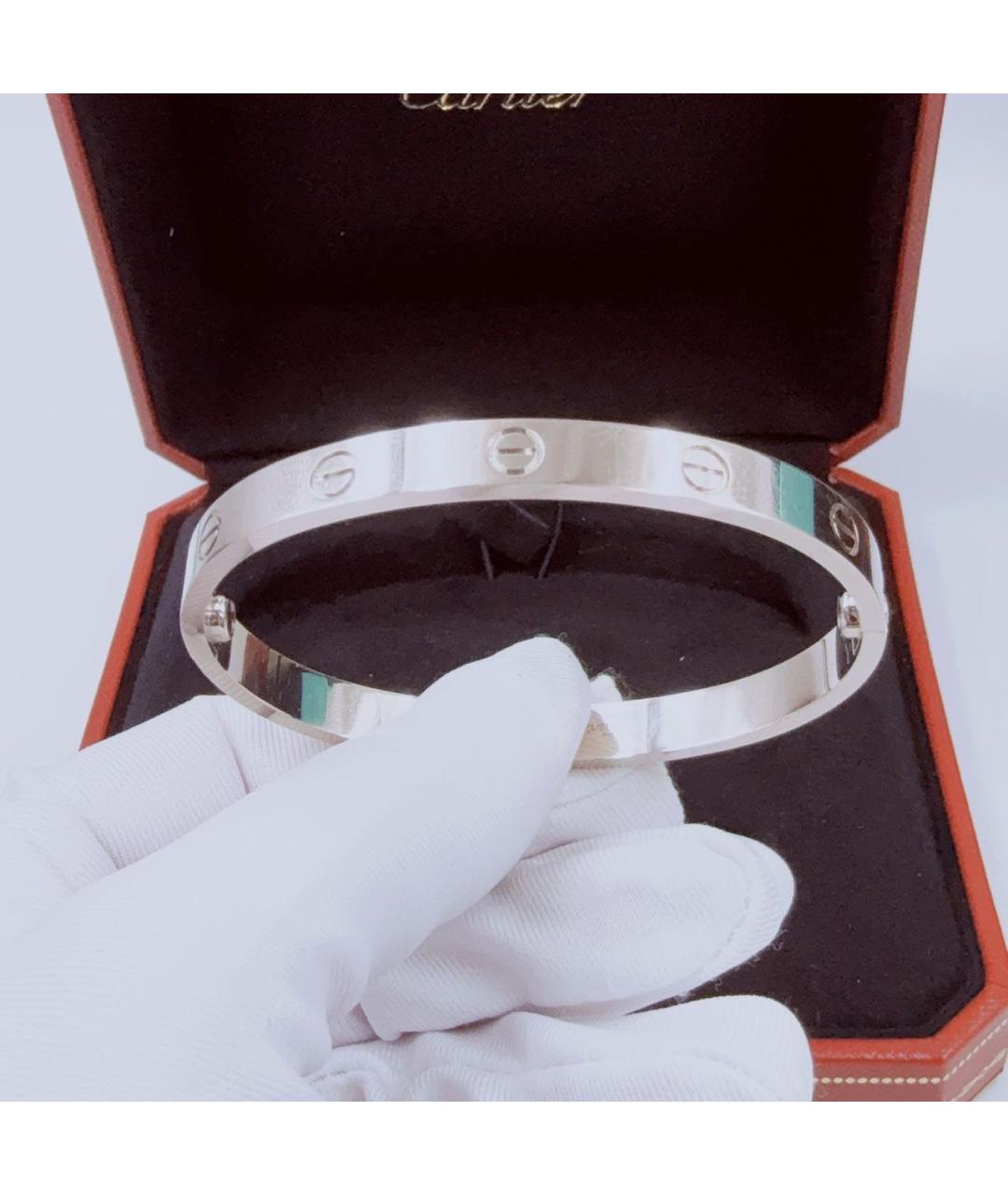 CARTIER Серебрянный браслет из белого золота, фото 7