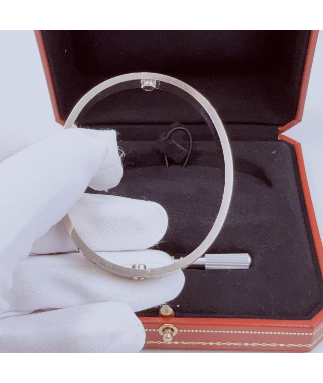 CARTIER Серебрянный браслет из белого золота, фото 6