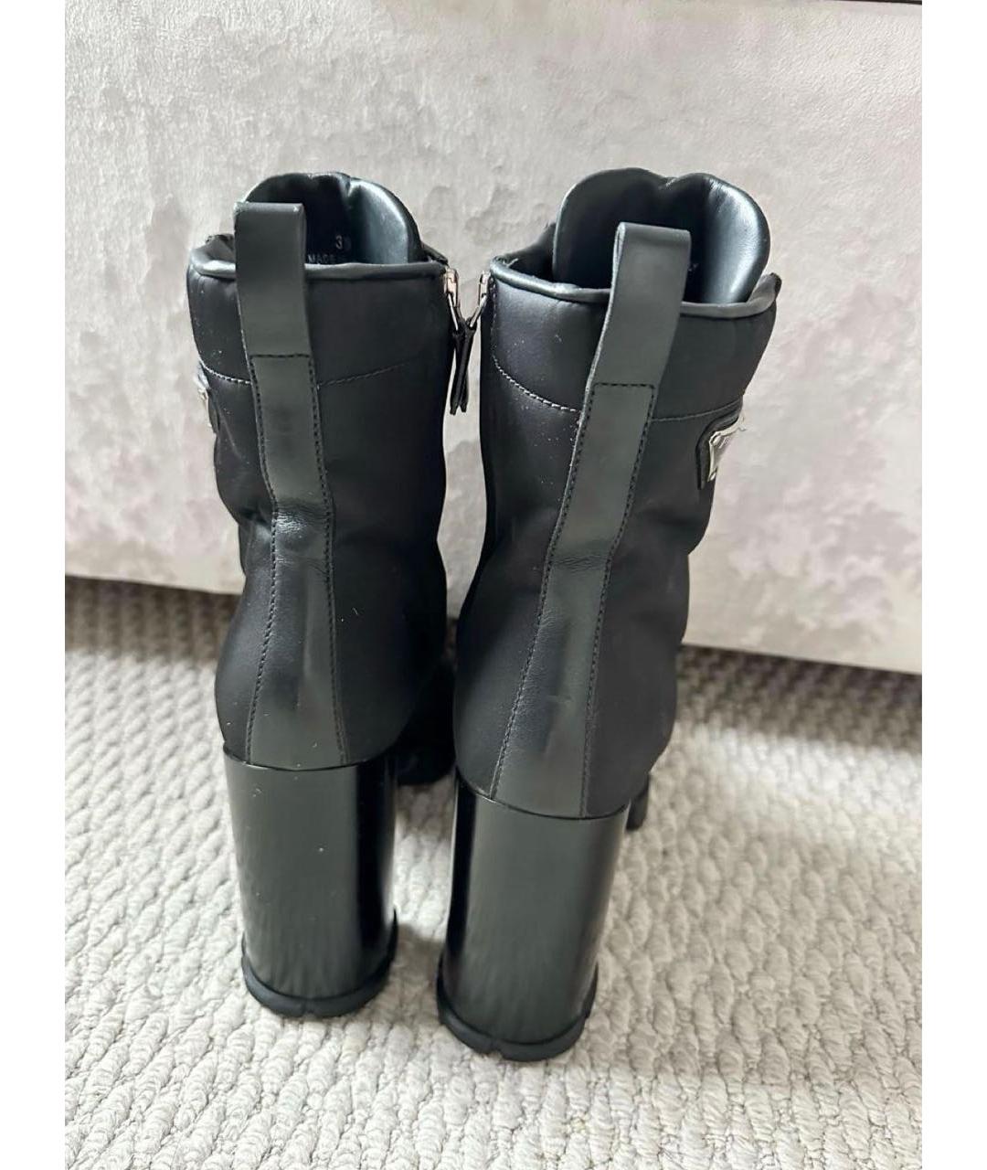 PRADA Черные кожаные ботильоны, фото 3