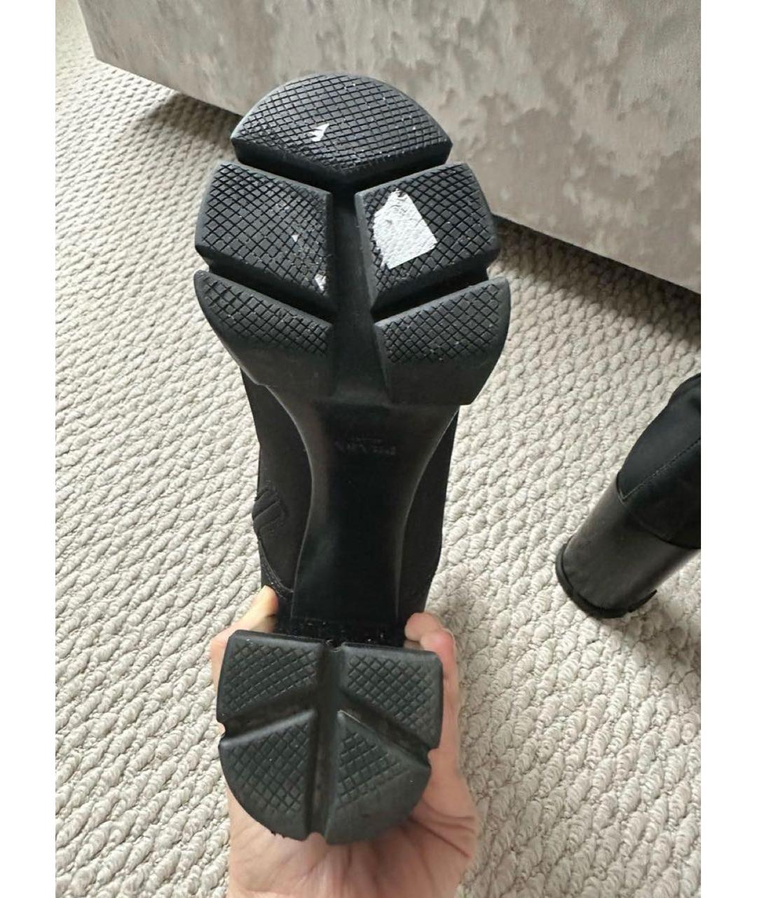 PRADA Черные кожаные ботильоны, фото 5
