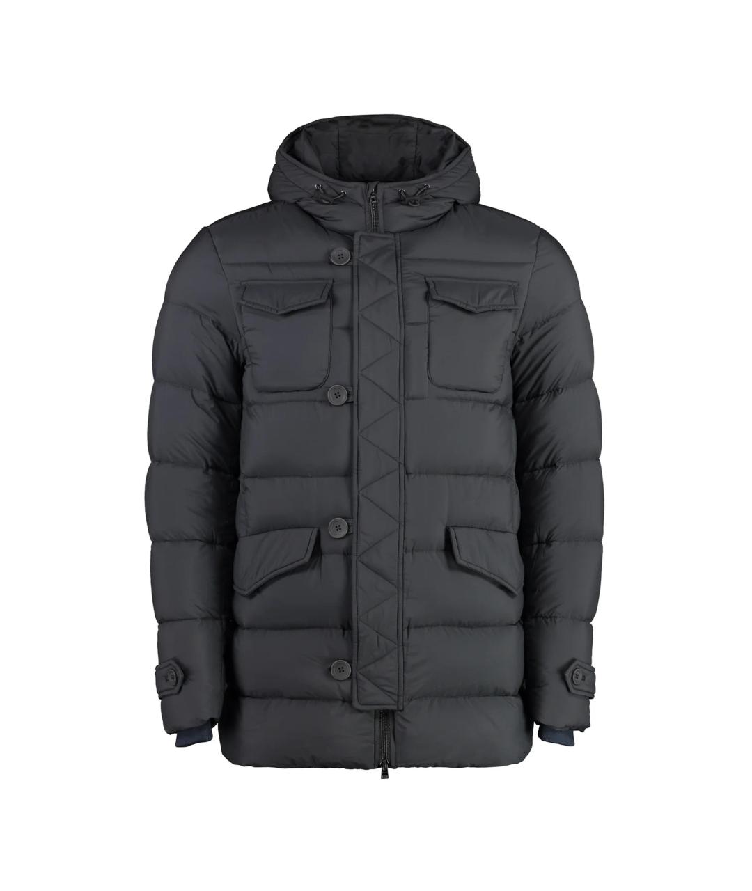 HERNO Серый синтетический пуховик, фото 1