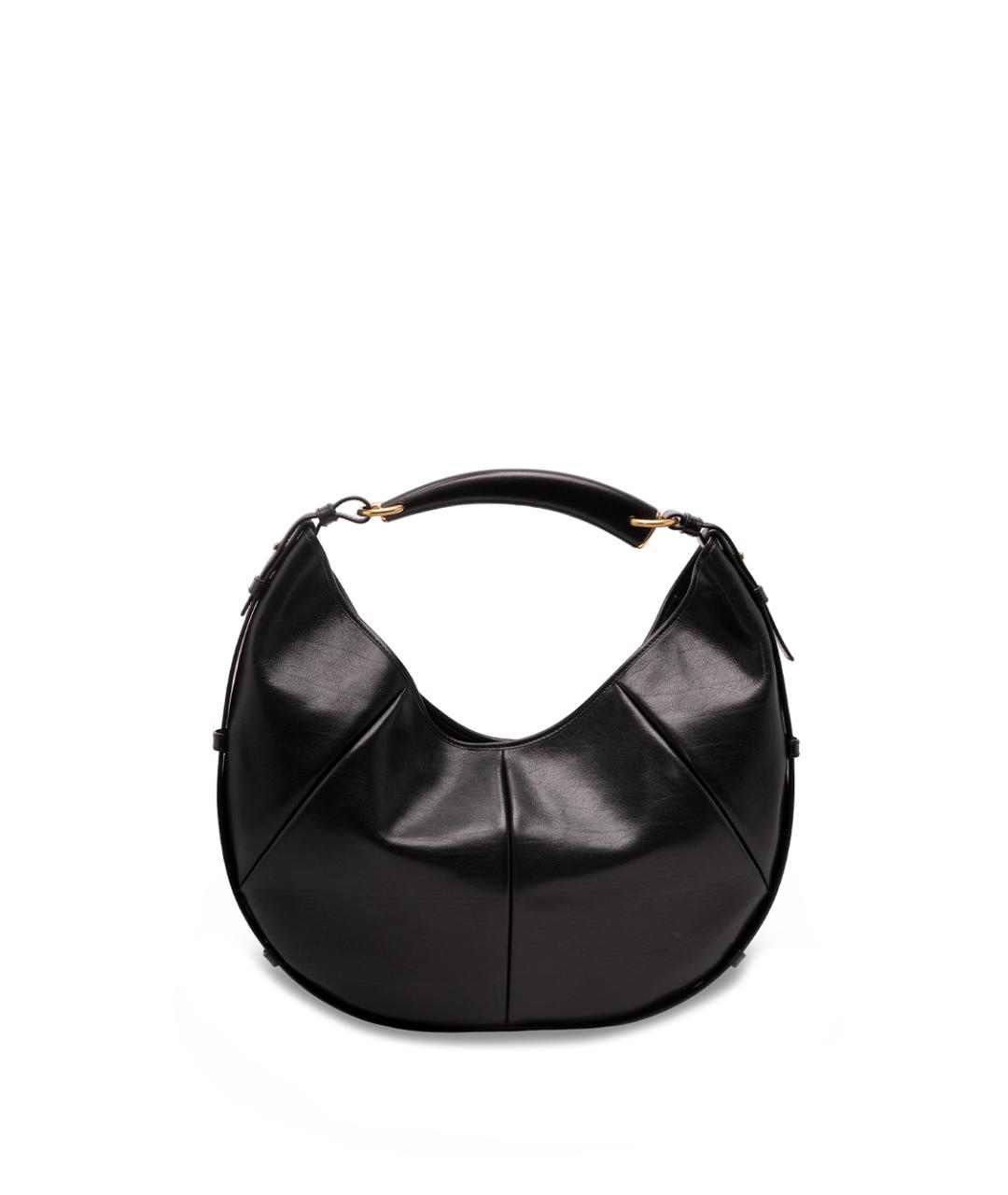 SAINT LAURENT Черная кожаная сумка через плечо, фото 1