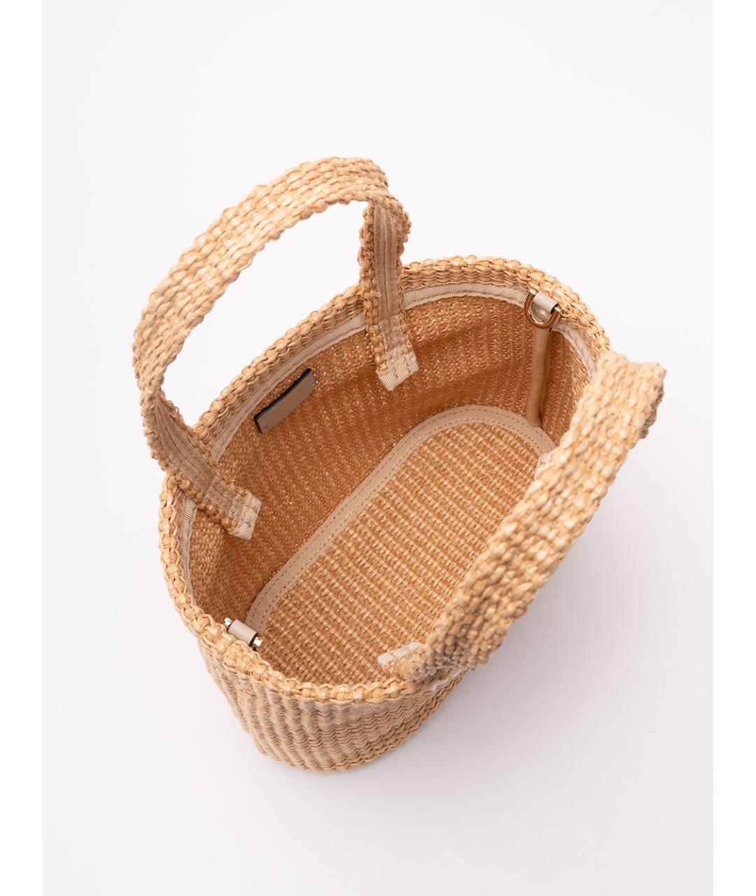 JIMMY CHOO Бежевая пелетеная сумка тоут, фото 5